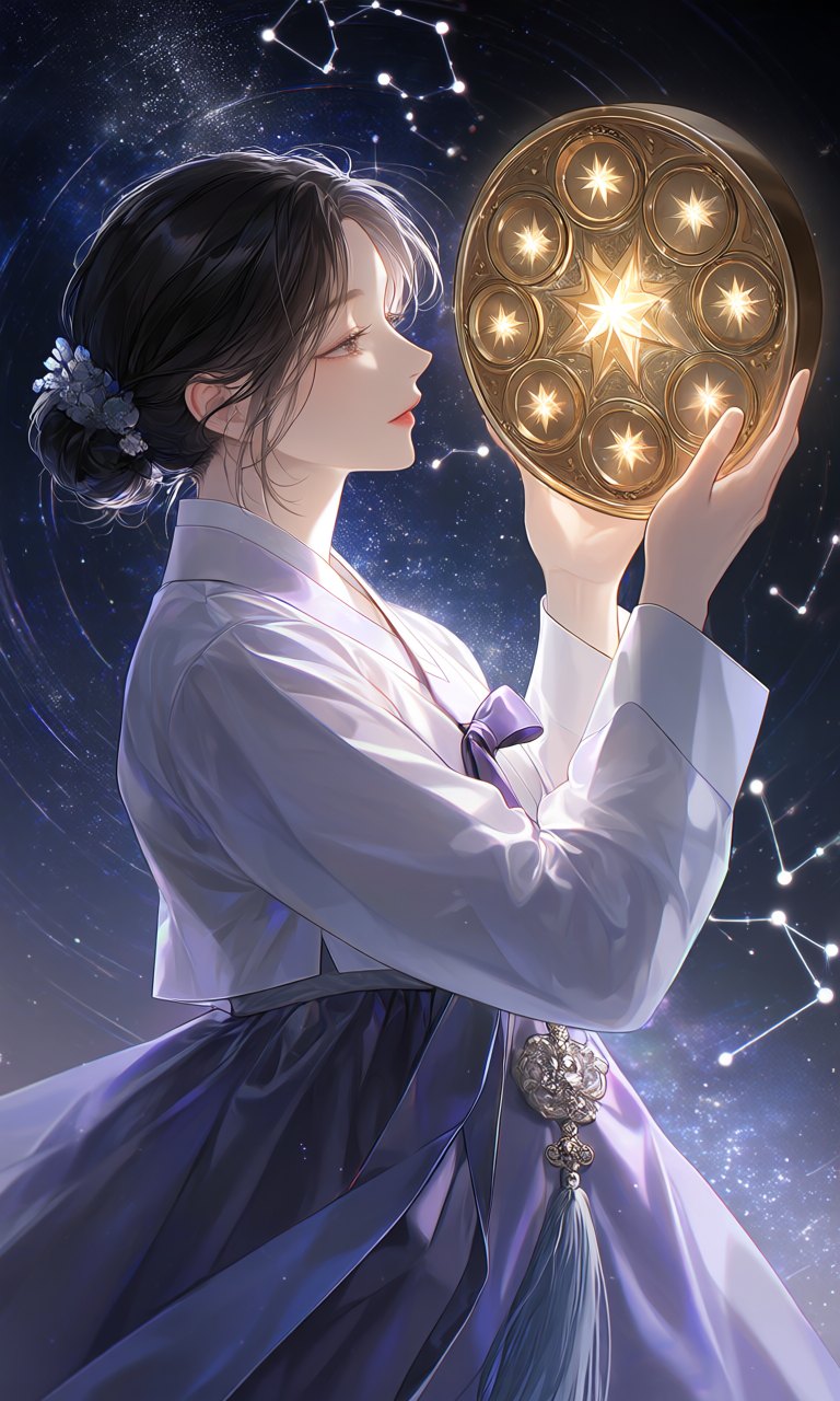 별을 든 여인 그림